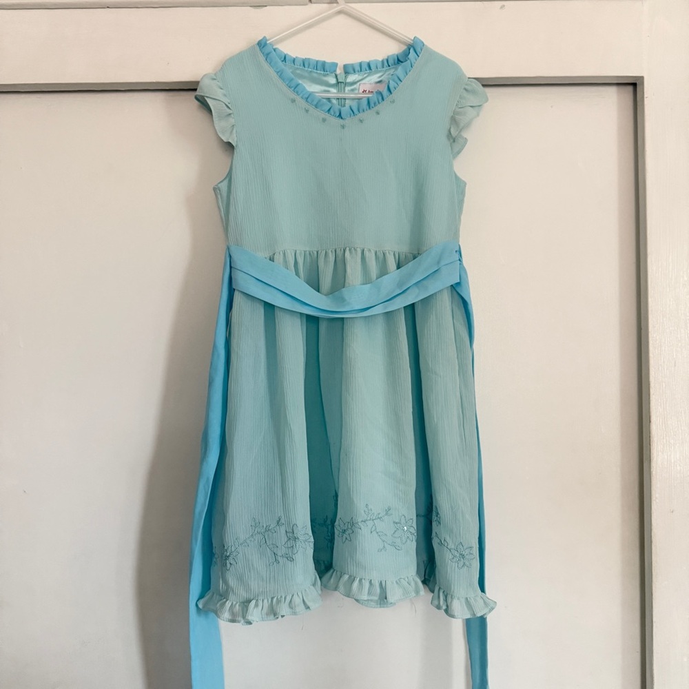 American Girl petals and posies blue dress for girls 7